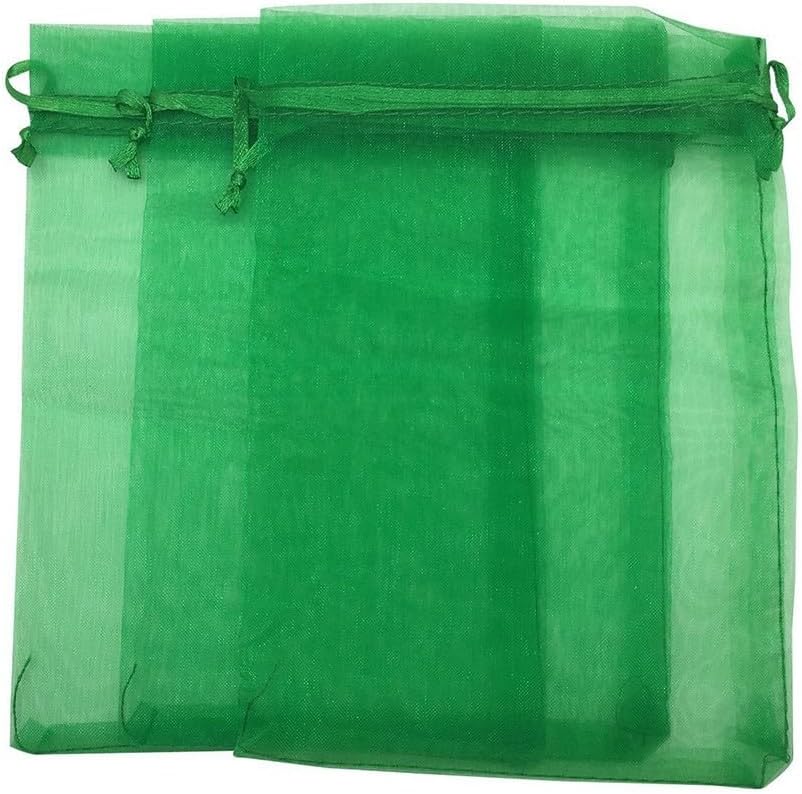 Mesh Drawstring Grapes Apples Insects Strawberries Plant 100 10x15cm Tool Bags Anti-bird Garden Netting Covers to Prevent Reusable Pack Gardening Fruit(White) image 4