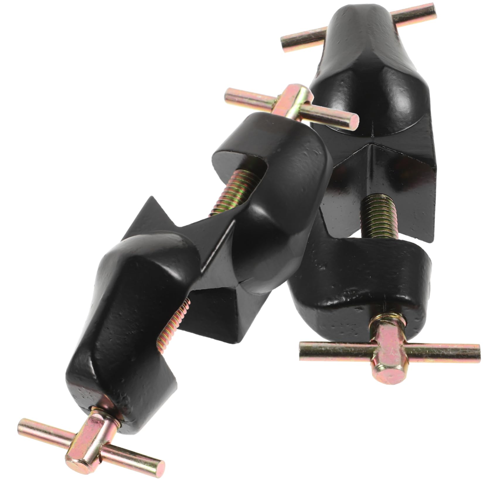 MUSISALY 2pcs Heavy Duty Zinc Alloy Cross Clips Ratchet Clamp Holder for Woodworking Lab Stand Clamp