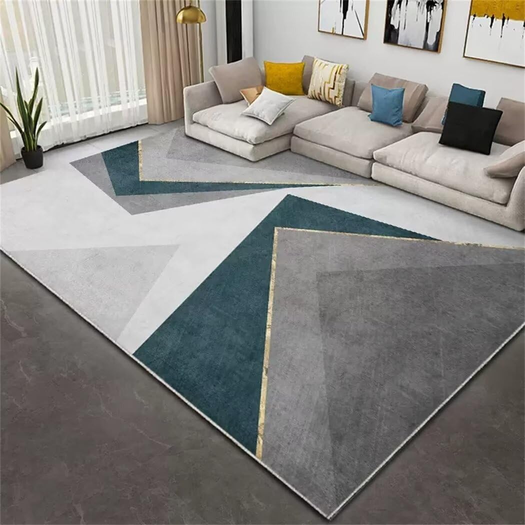Tapis à motif d'arc géométrique au tissage doux et confortable