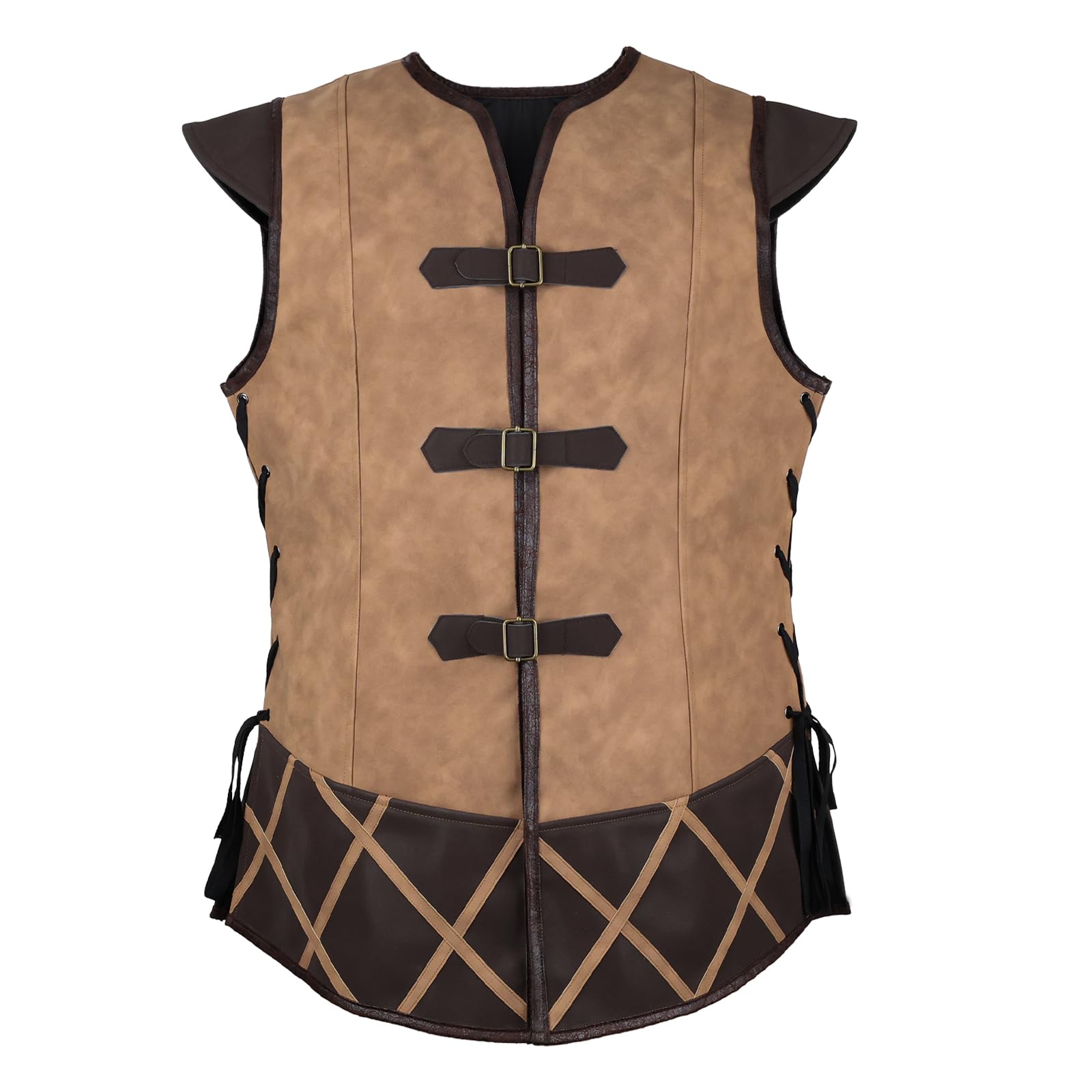 HiiFeuer Medieval Suede Sleeveless Vest