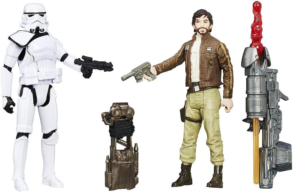 Star Wars: Rogue One, Captain Cassian Andor and Imperial Stormtroopers Exclusive Action Figures, 3.75 Inches