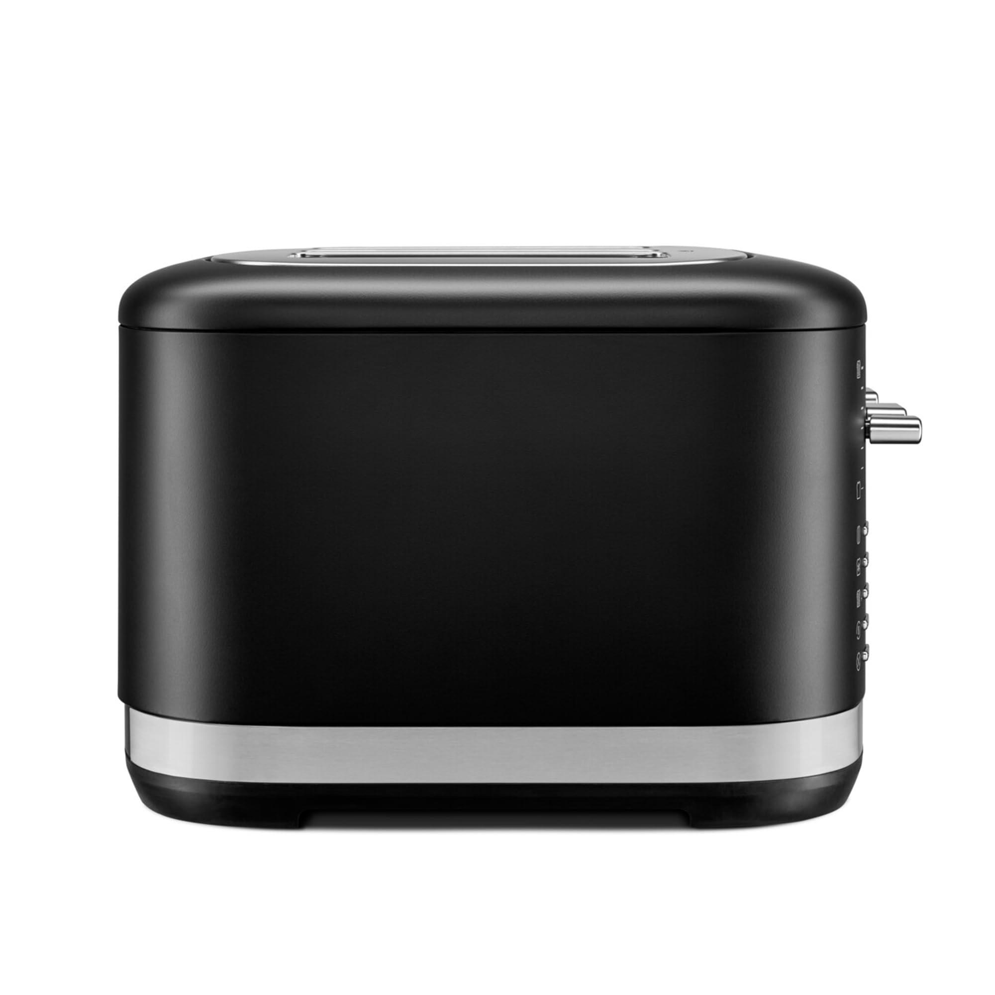 KitchenAid Tostadora 4 Rebanadas, Ranuras Extra Anchas, Controles Duales Independientes, 7 Niveles de Tostado, Funciones Bagel, Descongelar, Recalentar y Más Tiempo, Palanca Alta, Negro Mate