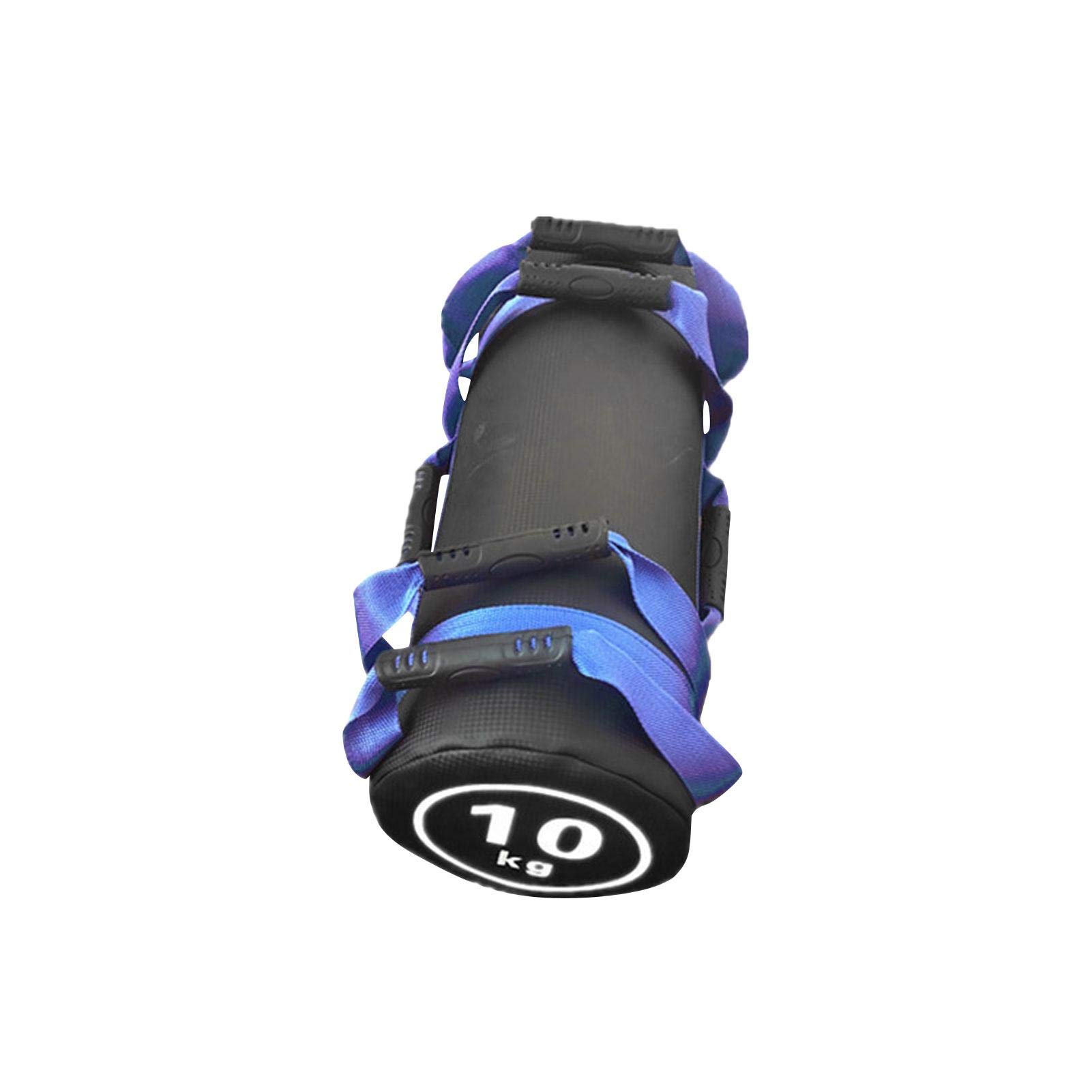 Power Bag Sand Bag 10KG Sac Sable Réglable Sac Sable Fitness avec Poignées, Sac Sable Musculation pour Haltérophilie Ou L'entraînement Fonctionnel Crossfit, PaSable