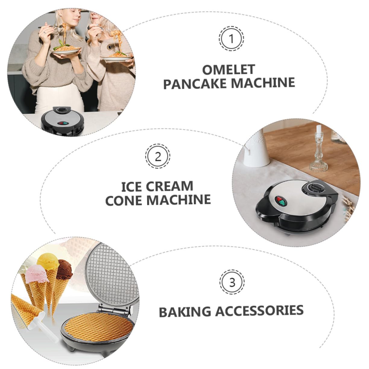 Máquina para Rollos Negra Eléctrica Hacer Helado | Recubrimiento Antiadherente, Base Antideslizante, Plástico y Acero Inoxidable