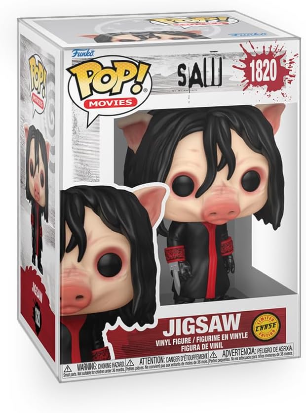 Epic Collectibles Pop Movies Saw Jigsaw in Pig Mask