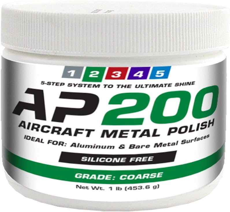 Rolite AP2001# Model AP200 Aircraft Metal Polish, for Airplane Aluminum & Bare Metal Surfaces, Coarse, 1 lb