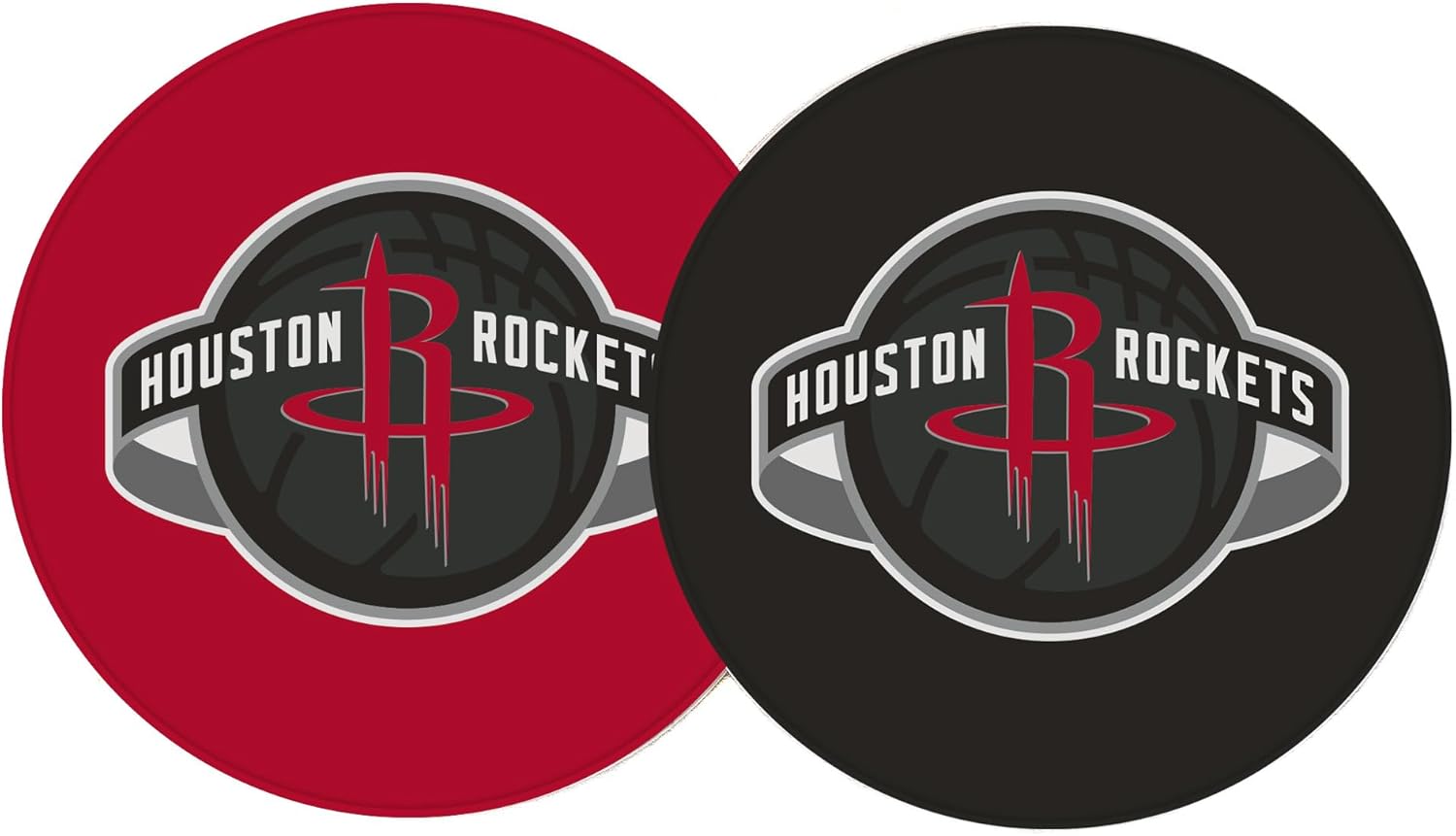 Desert Cactus Houston Rockets Car Accessories NBA Basketball League Absorbent Sandstone Cup Coasters Licensed Product Set of 2 (Car Coaster A)