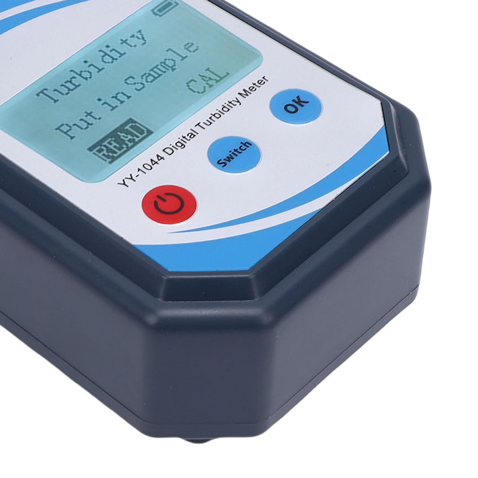 YUYTE Tragbares Digitales Trübungsmessgerät, Reichweite mit LED-Anzeige und Datenspeicherung, Zur Wasserqualitätsprüfung in der Laboraquakultur und Im Feld