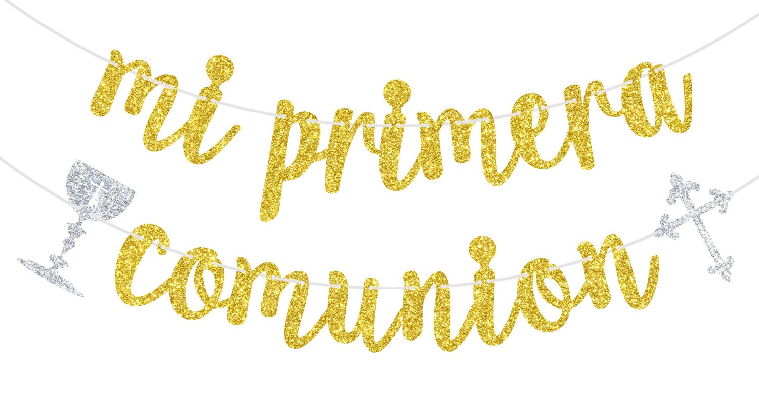 Bannière de communion God Bless guirlande décoration confirmation enfant