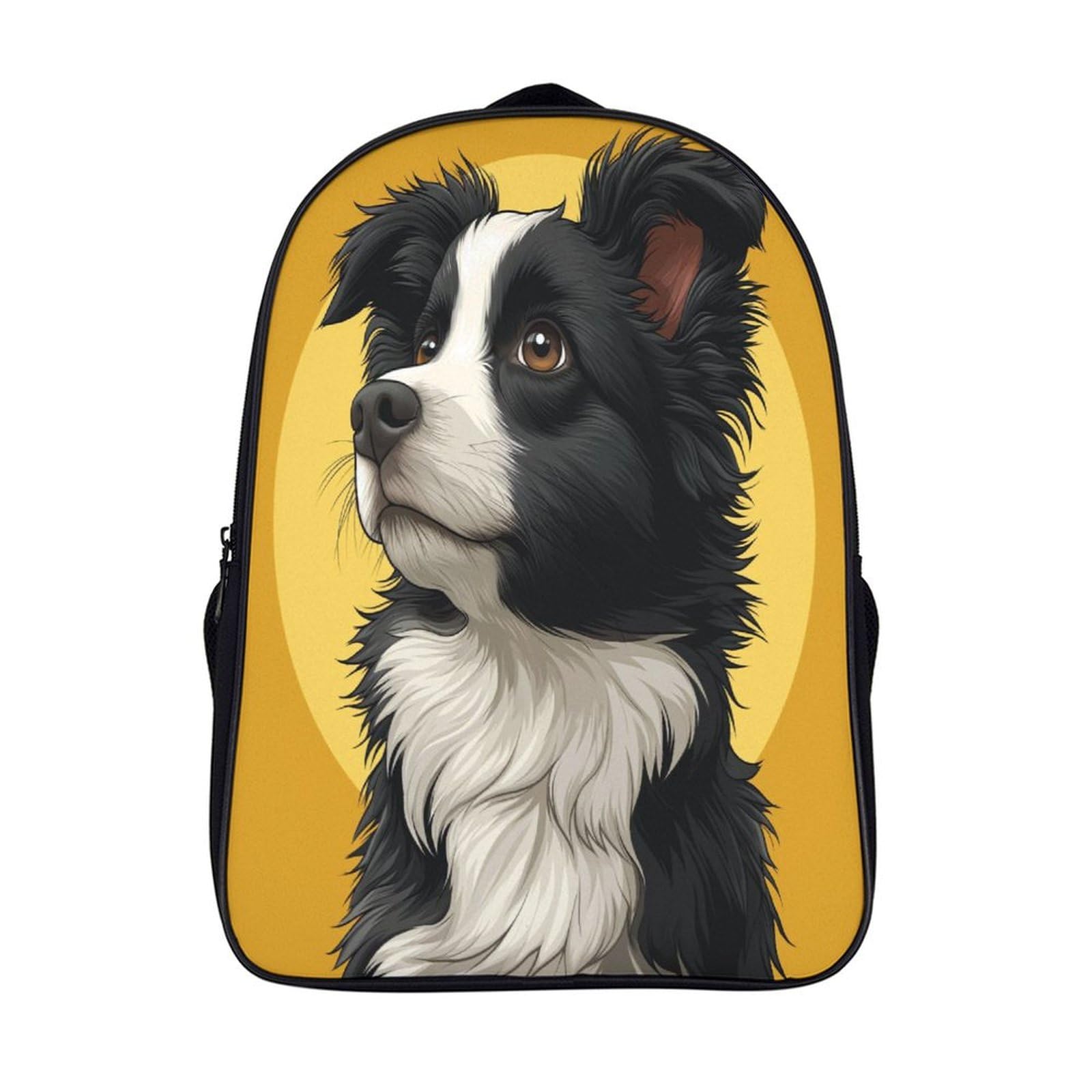 Mochila escolar resistente de Border Collie 3D para evitar roturas de libros 7