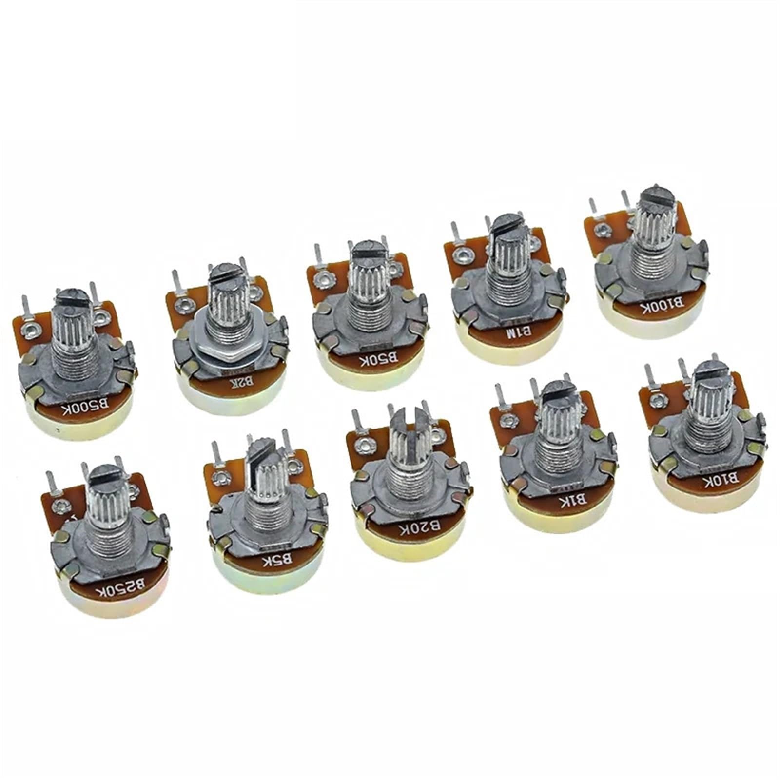 Linear Linear Taper Potentiometer Potentiometers 5-Pack B100K 100K Ohm ...