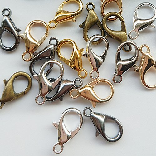 Chenkou Craft 1 Box Around 700Pcs 7 Colors Lobster Clasp Jewelry Making Repairing (10X5Mm) #TOP3