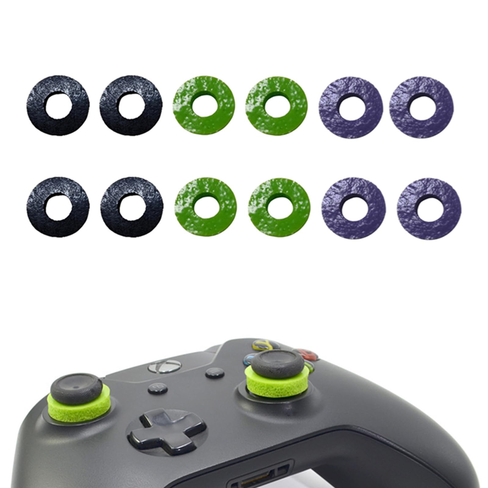 12 Pcs Precision Rings Aim Assist Target Motion Control Joystick Protector Compatible with Playstation 4 PS4 PS5 Xbox