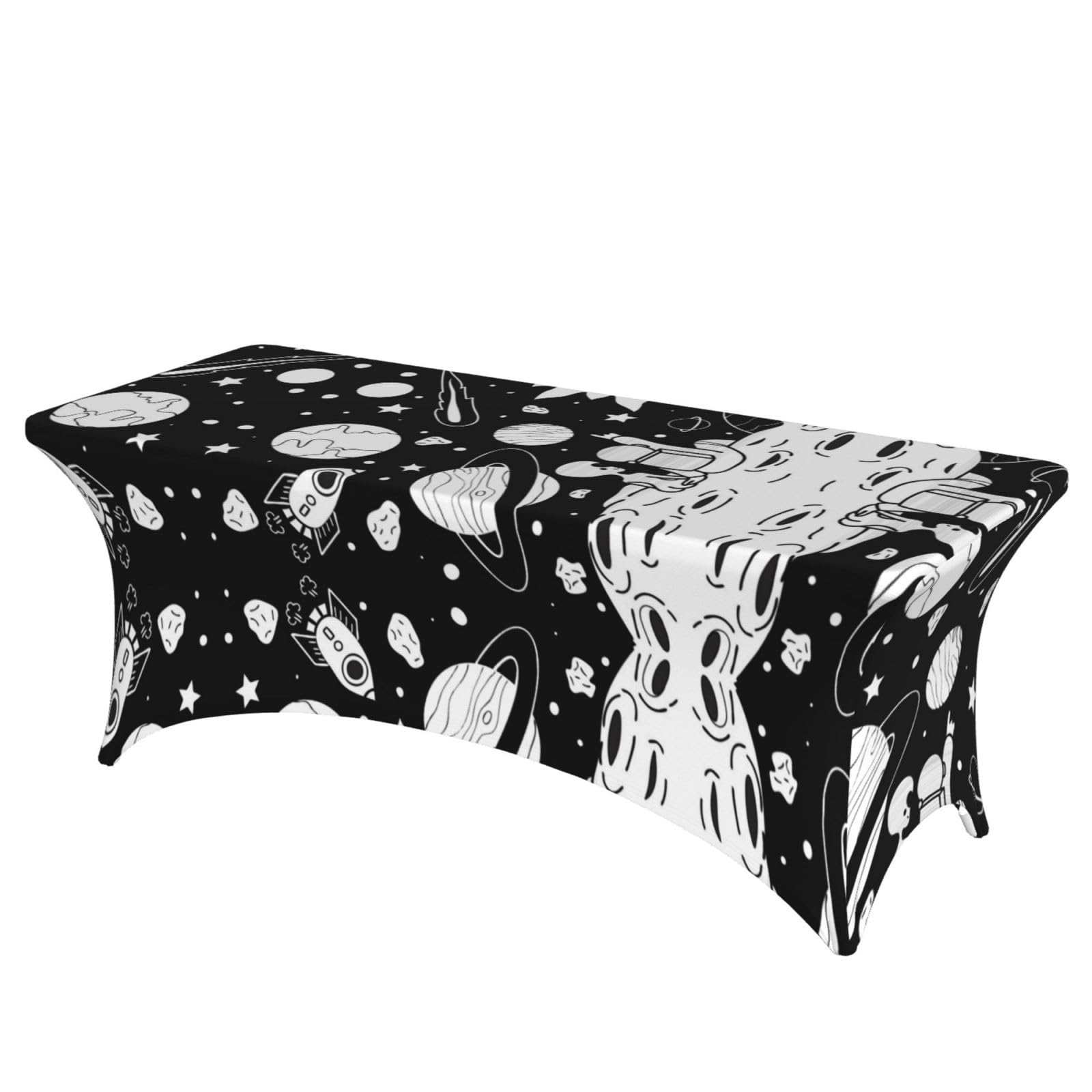 ERCgad Astronaut Print Rectangular Tablecloth Dining Banquet Party Events Home Celebration Table Cover