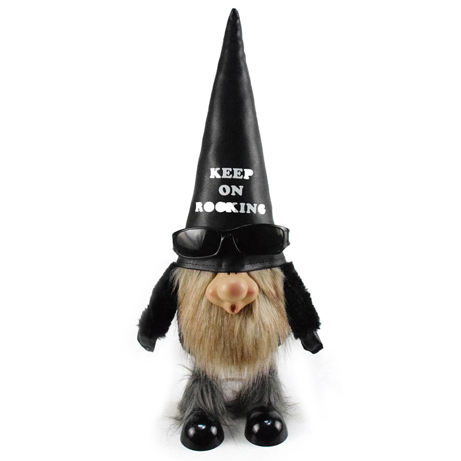 Snorvixre Sunglass Wearing Statue Gnomes Ornament Dwarf Figurine for Homes Use Desk Decoration Creative Gift Miniature Statue