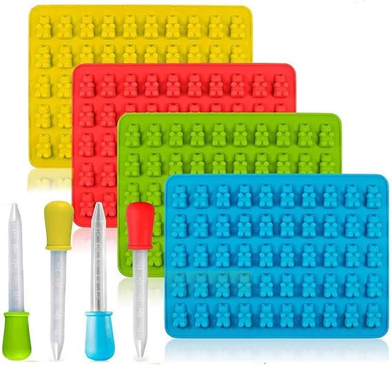 3 Stampini In Silicone Per Caramelle Gommose - 11 Forme, Con 2 Contagocce, Per Orsetti E Gelatine - Foto 5