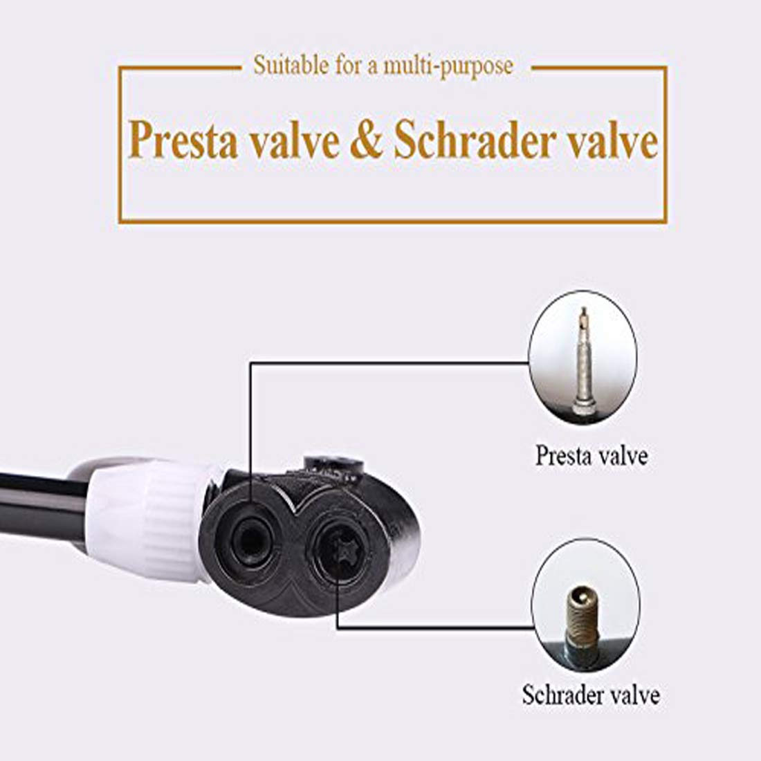 Mini Pompe à Vélo Haute Pression SODIAL - Valve Presta/Schrader Portative