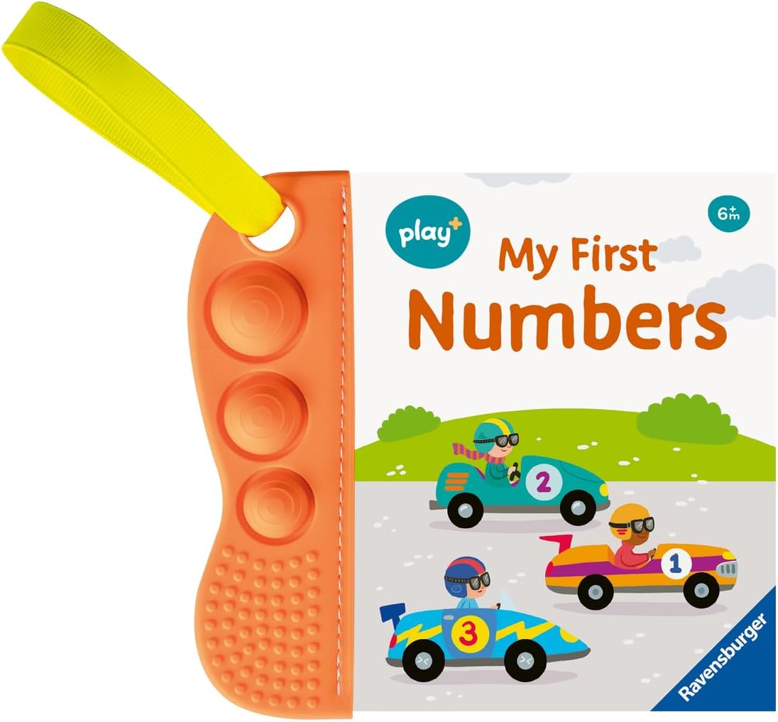 Ravensburger Play+ Flip & Pop - First Numbers | Baby Sensory Book | Encourages Counting & Motor Skill Development