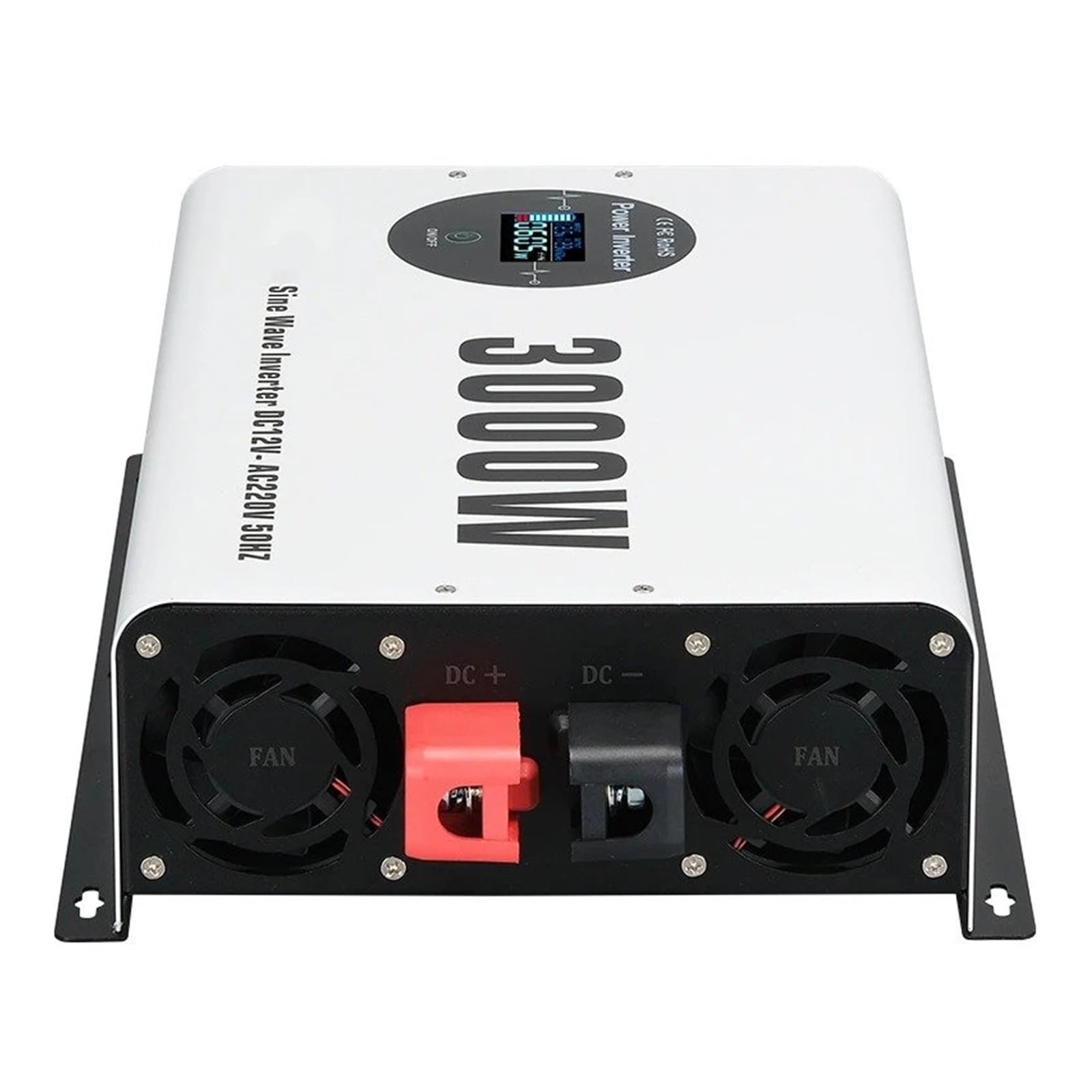 Inversor Potencia DC 12V/24V/48V AC 110V/220V 3000W Pico 6000 Vatios Inversor Potencia Onda Sinusoidal para Pura LCD Convertidor(Frequency 50Hz,12V,100V)