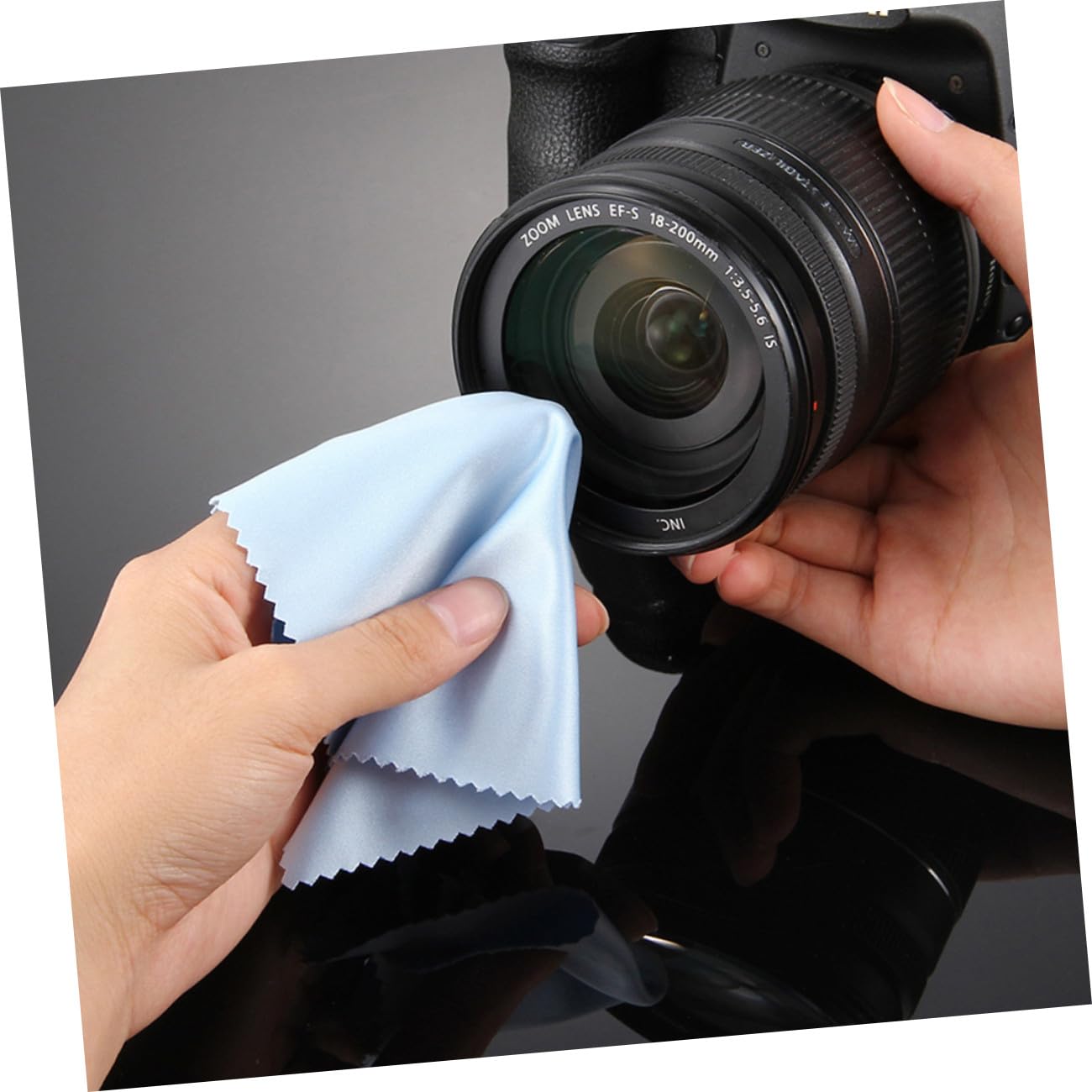 FOMIYES 500 Pièces Chiffons De Nettoyage Pour Écran Chiffon De Polissage De Bijoux Nettoyage Des Tablettes Chiffon De Nettoyage En Microfibre Pour Voiture Lunettes Chiffon Lingettes Blue