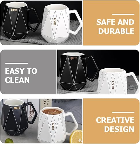 Miniatura 9 de HOMSFOU Mug Ceramic To Go Coffee Cups with Lids Porcelain Tea Cup Porcelain Coffee Cup Cappuccino Cup Drinking Glasses with Lids Vasos Con Tapas