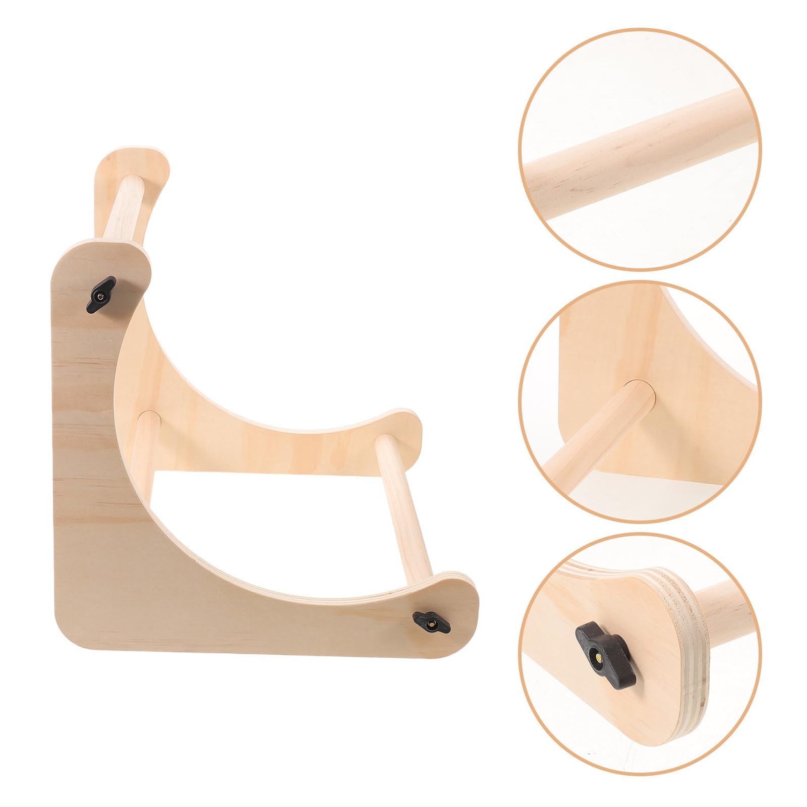 SHINEOFI Soporte de Bordado de Madera de Haya Ligero con 2 Varillas Ajustables para Proyectos de Punto de Cruz y Viajes, Multiusos y Portátil