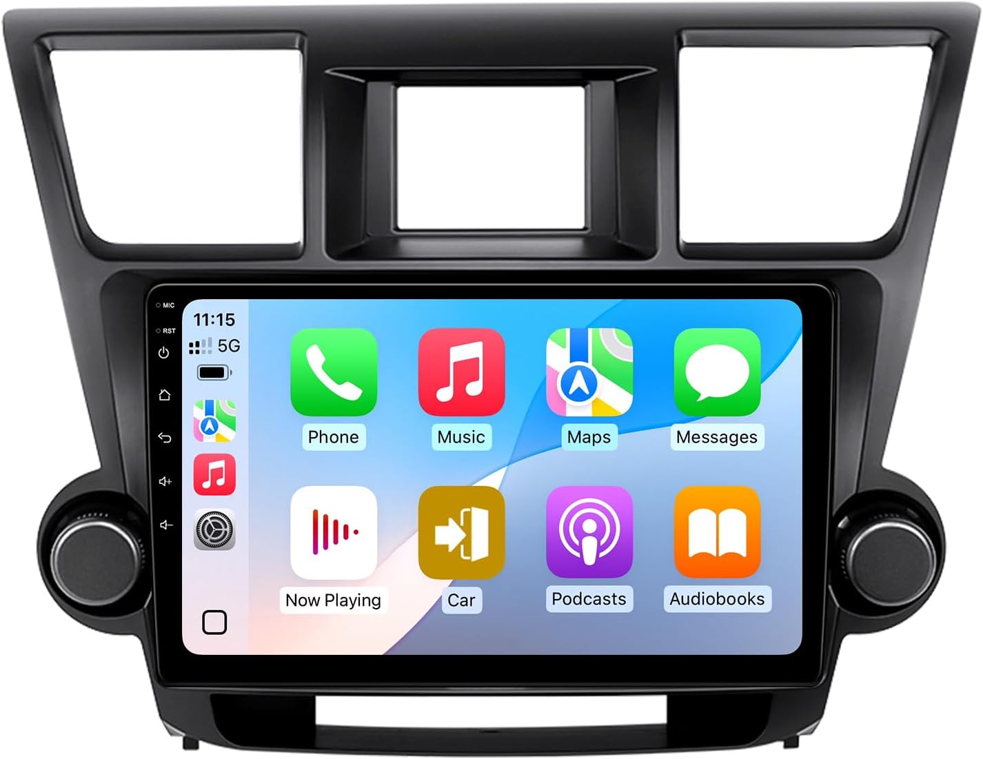 for Toyota Highlander Car Radio 2008-2014 | Wireless CarPlay Android Auto | Plug and Play | Steering Wheel Control | 5G Wi-Fi/Bluetooth 5.0 | GPS Navigation