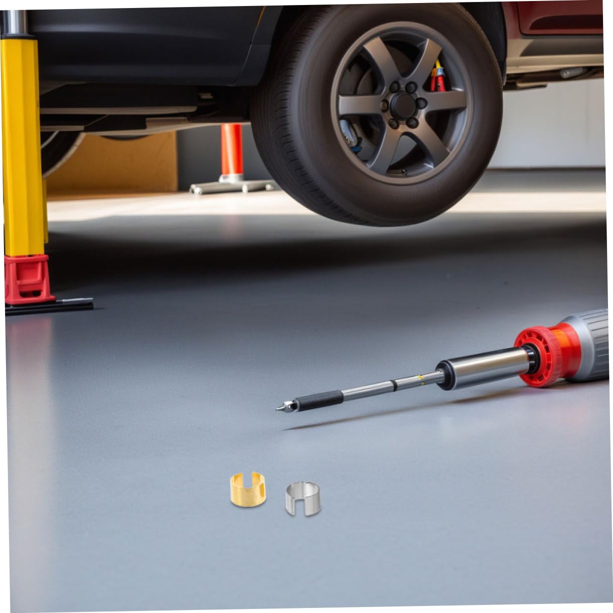 Ciieeo Adaptateur Borne Batterie Voiture 12pcs en Alliage Haute Conductivité Bagues pour Cosse de Batterie, Accessoires Audio Auto Portables pour Connexion Positive et Négative