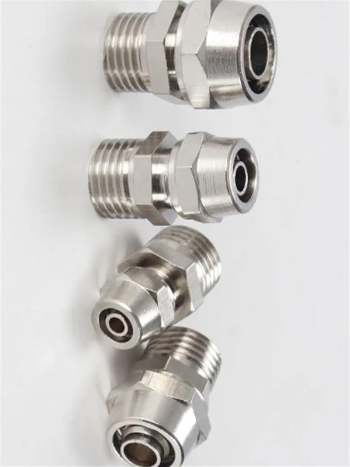 100PCS/Pack Pneumatic Connector air Tube Lock nut Type Fittings for 6mm 8mm 10mm Pipe(for 10mm Tube,1/4 inch)