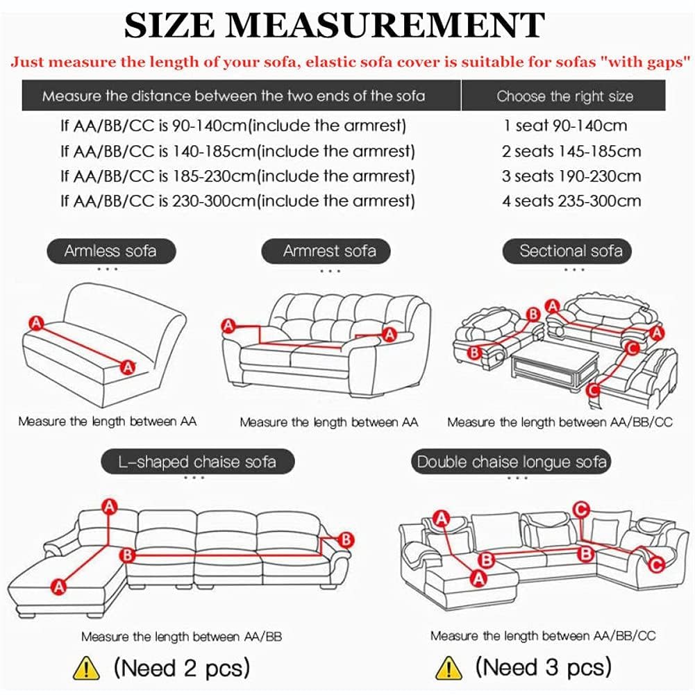 Generisch Sofa Überzug Sofabezug Sofaschoner 2 Sitzer, Sofa Bezug Couch Überwurf Stretch Sofa Cover 3 Sitzer Universal Couch Überzug Ecksofa L Form Couchbezug (Dunkelgrau, 2 SITZER)