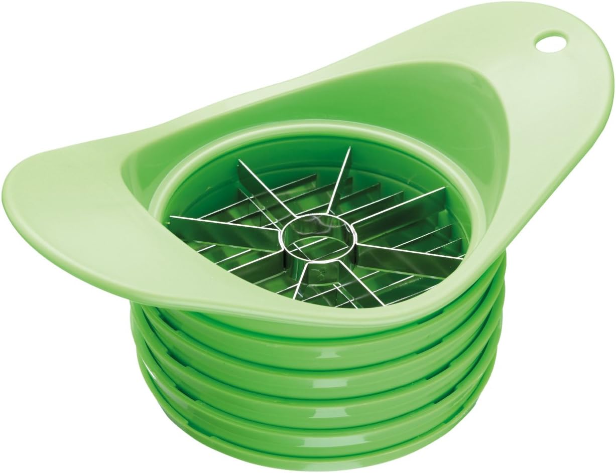 KitchenCraft Healthy Eating 4-in-1 Fruit and Vegetable Slicer/Cutter/Dicer, Green, 1 x 1 x 1 cm
