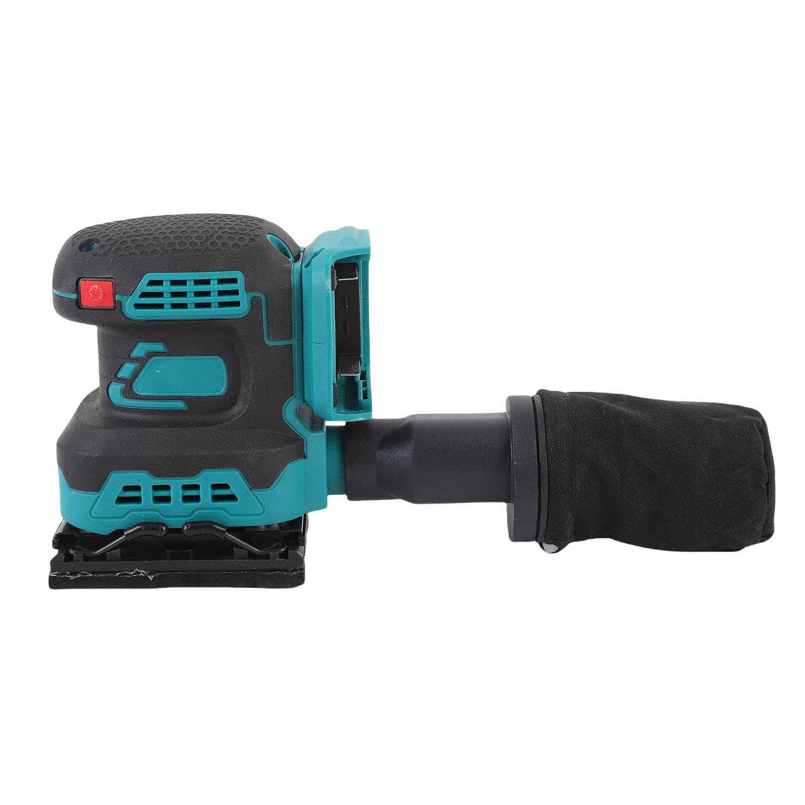 Cryfokt Lijadora Orbital Aleatoria Eléctrica, 8000 a 12000 Rpm Máquina Lijadora Orbital Eléctrica Inalámbrica de Velocidad Variable con Mango Ergonómico, 15 Papeles de Lija