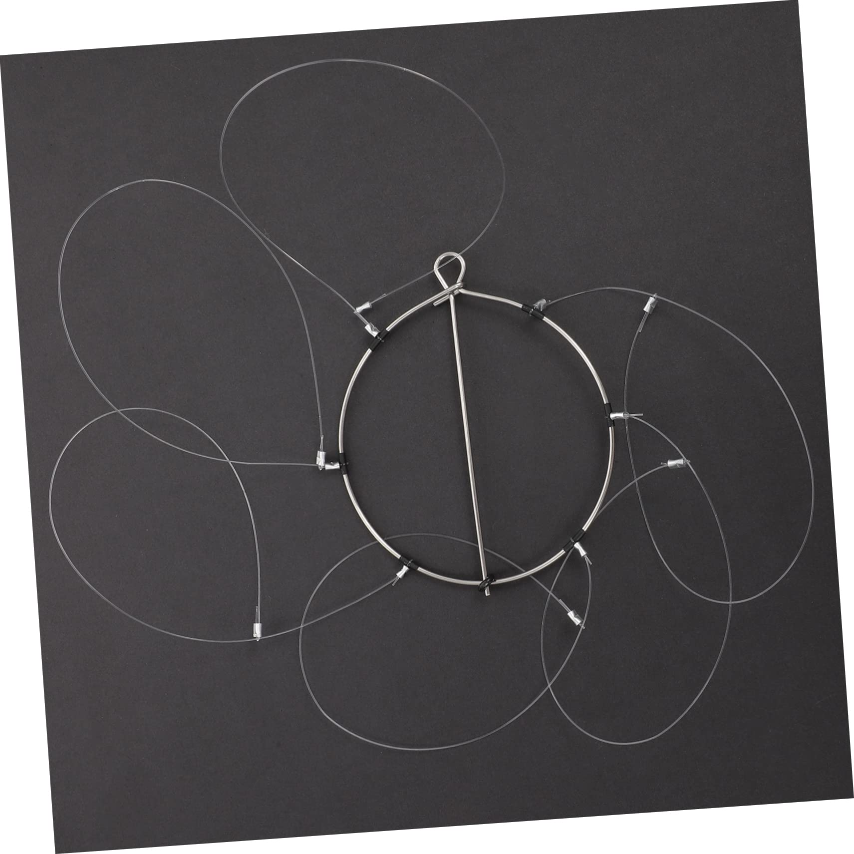 Toyvian Boucles De Série pour Pièges À Crabes Boucles De Pêche Crabe Cercle De Pêche Crabe Anneaux Métalliques pour Pièges À Crabes Boucles Métalliques pour Pièges À Crabes