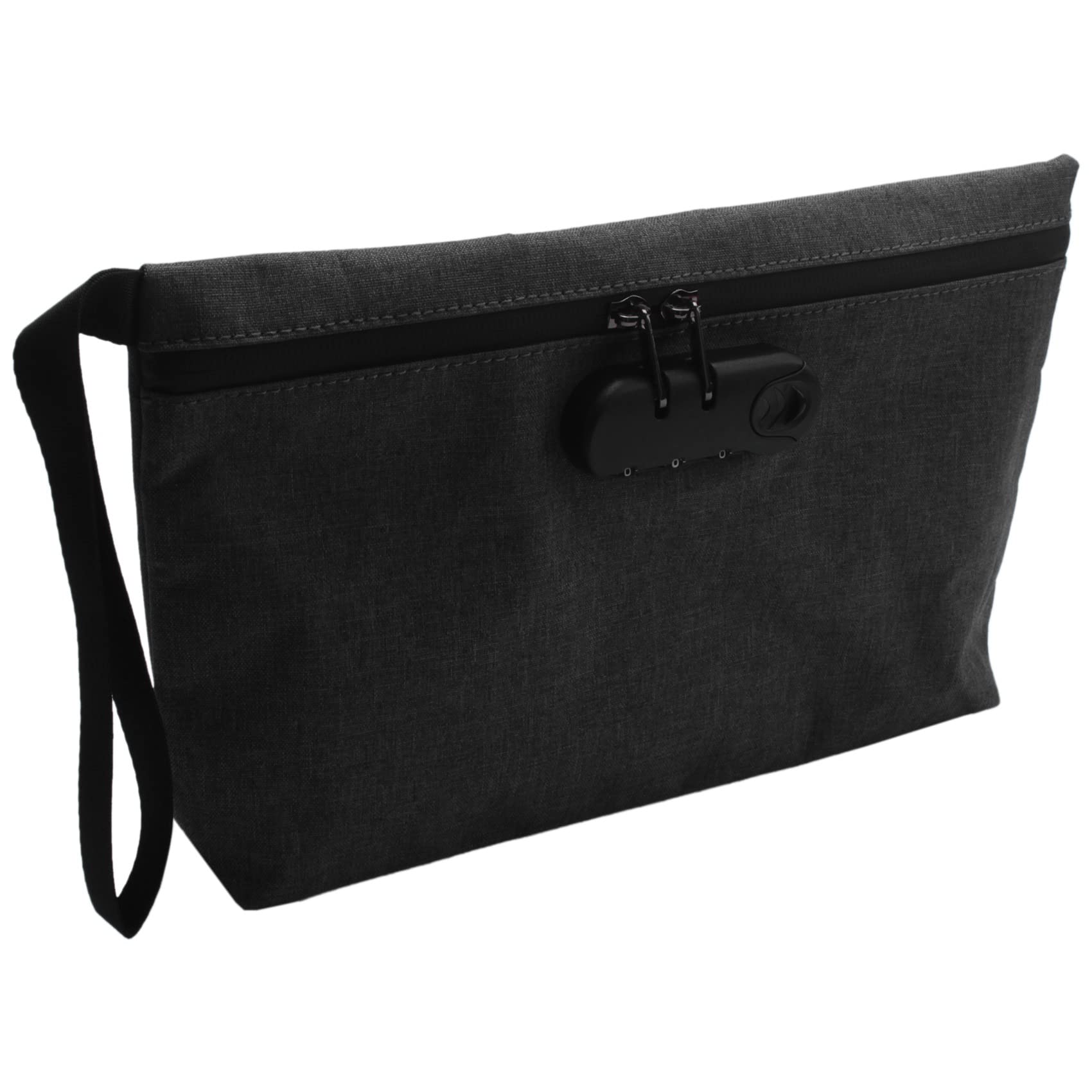 Whisverse Money Bag with Lock,11X7.5in Money Pouch for Travel Storage, Smell Proof Bag with Zipper for Cash, Bank Deposits