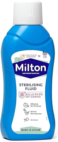 Milton Sterilising Fluid 500ml Trusted Cold Water Steriliser for Baby Bottles Feeding Equipment Breast Pump Accessories and Household Items Fast Effective Hygiene Care - 1