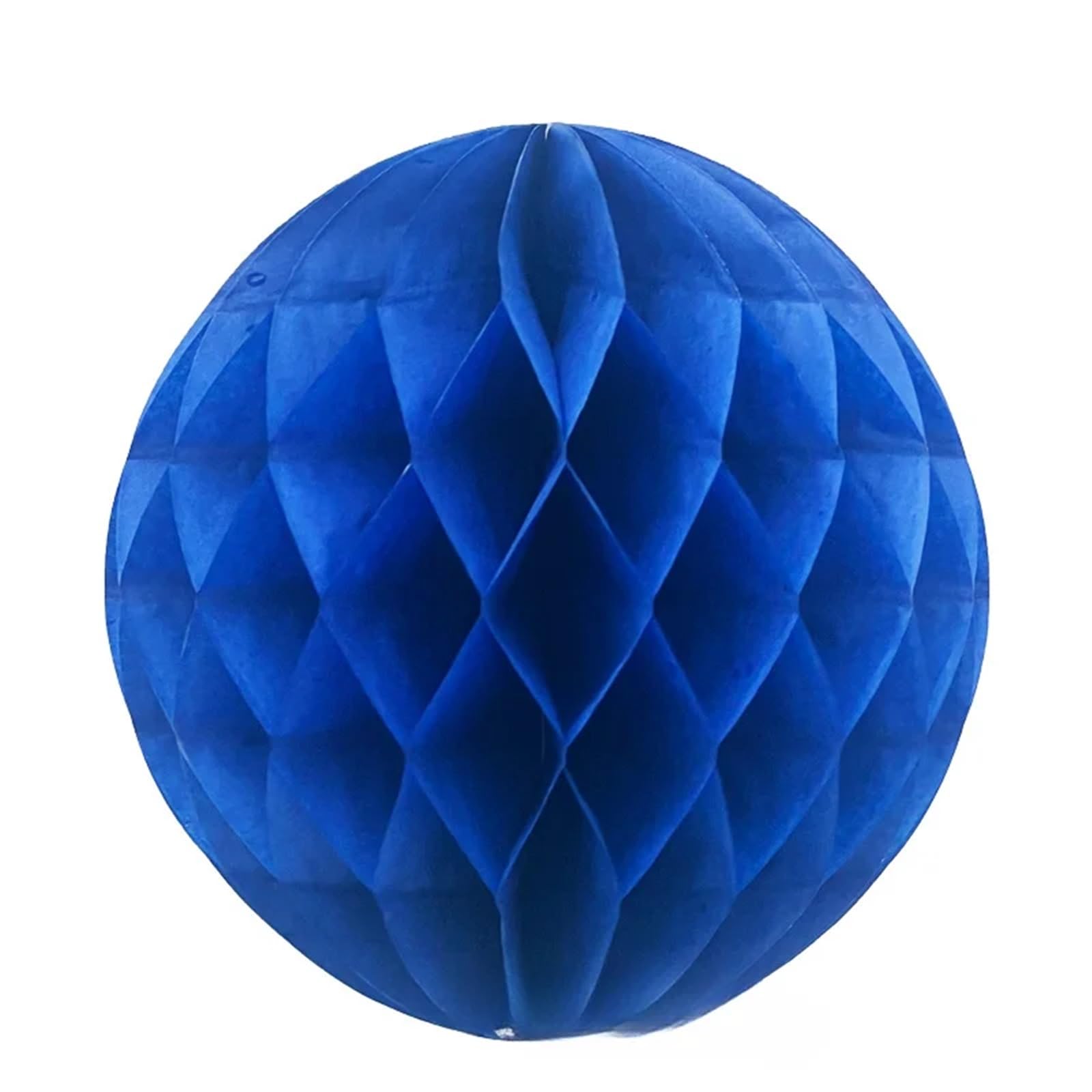 Paper Pompom 10Pcs Honeycomb Ball Wedding Room Column Background Decoration House(Royal Blue,30CM)
