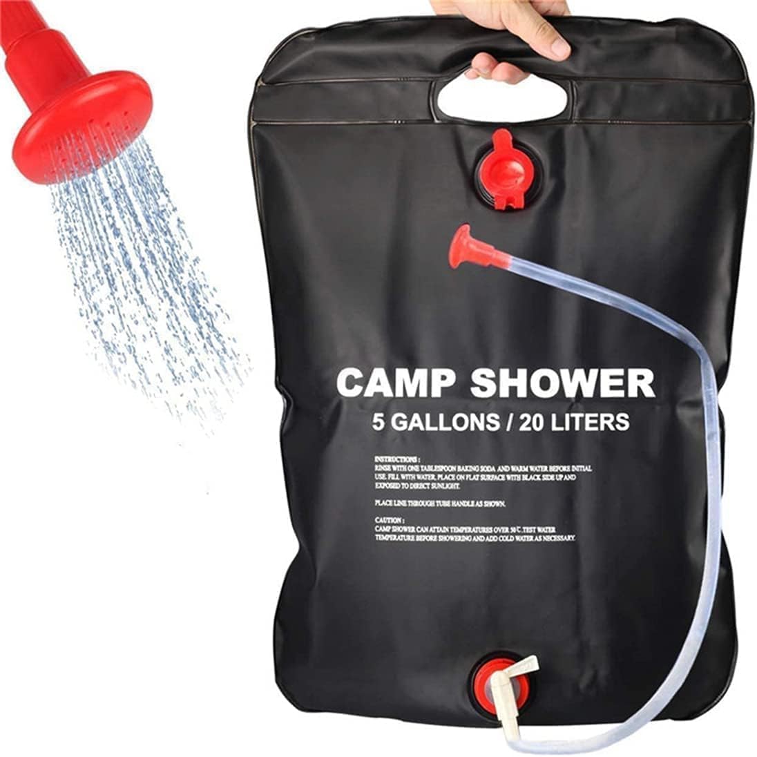 Solar Shower Bag for Camping,10 gallons/20L Solar Heating Shower Bag with Removable Hose and On-Off Switchable Shower Head,Camping Accessories for Camping Beach Swimming Traveling Hiking-image-22