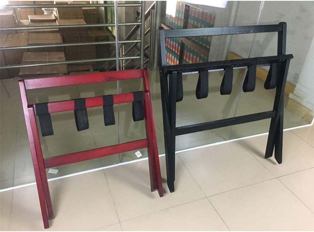 Luggage Rack Hotel Room Household Solid Wood Folding Luggage Rack Put Hanger (Two Colors Optional) (Color : B)