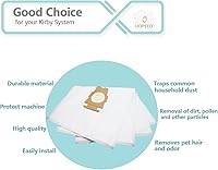 Vista 3 de Paquete de 6 bolsas de polvo para aspiradora para parte 205811 204814 204811, bolsas universales de tela blanca para todos los modelos