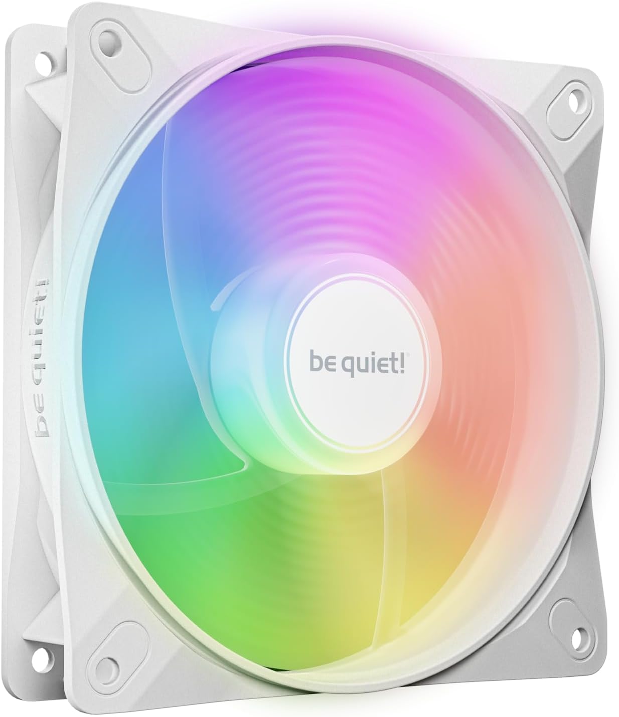 be quiet! Light Wings LX 120mm PWM Reverse White Fan, Optimized and Reversed Blades, ARGB LEDs, Extraordinary air Pressure, Ideal as Side or Bottom Intake, Illuminated hub, Frosted Fan Blades