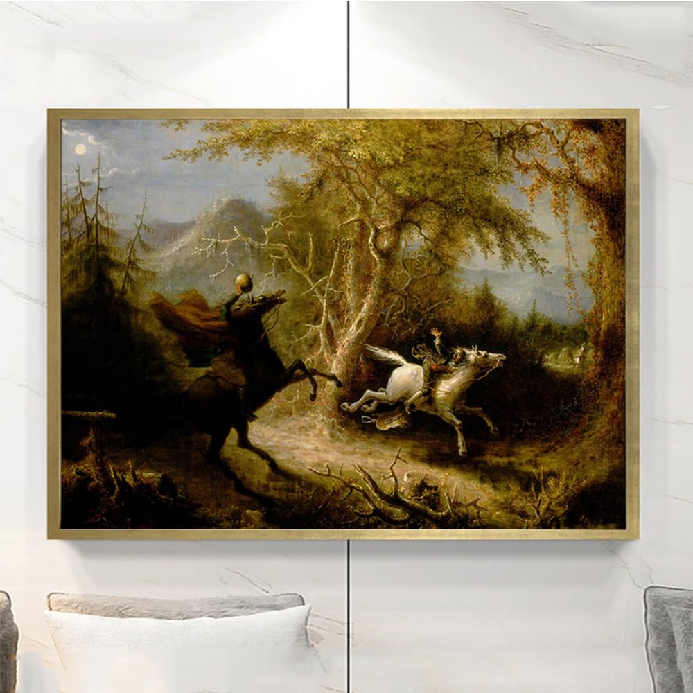 John Quidor Legend of Sleepy Hollow Headless Horseman Pursuing