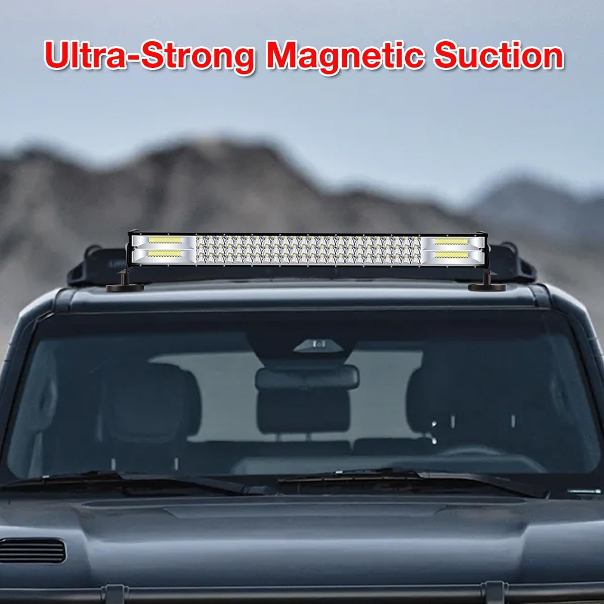 Professional GNSS Antenna Magnetic Mount for Survey Vehicles & Metal Surfaces | 5/8”x11 Thread, 100mm Extension Rod | Heavy-Duty Survey GPS Mount, GNSS Antenna Mag(1PCS)