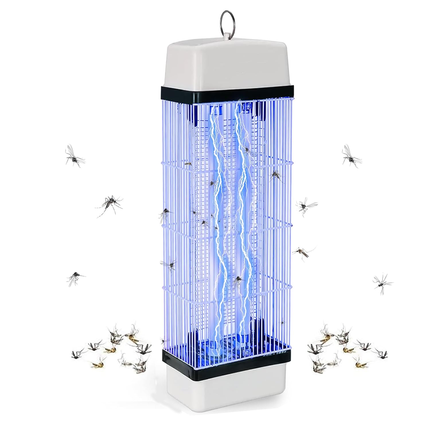 YakiterIndoor Plug-in Mosquito Killer, Flying Insect Trap, Fly Taper with Night Light UV, Mosquito Killer with Adjustable Brightness Night Light for Bugs, Gnats, Moths (A)