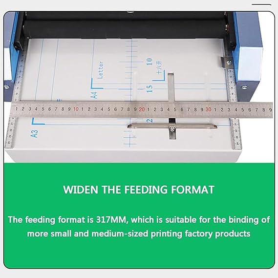 Electric Paper Book Stapler Creaser, A3 Brochure Stapler Folding Machine, Folder Dashed Machine Flat-Clinch Automatic Binding Machine