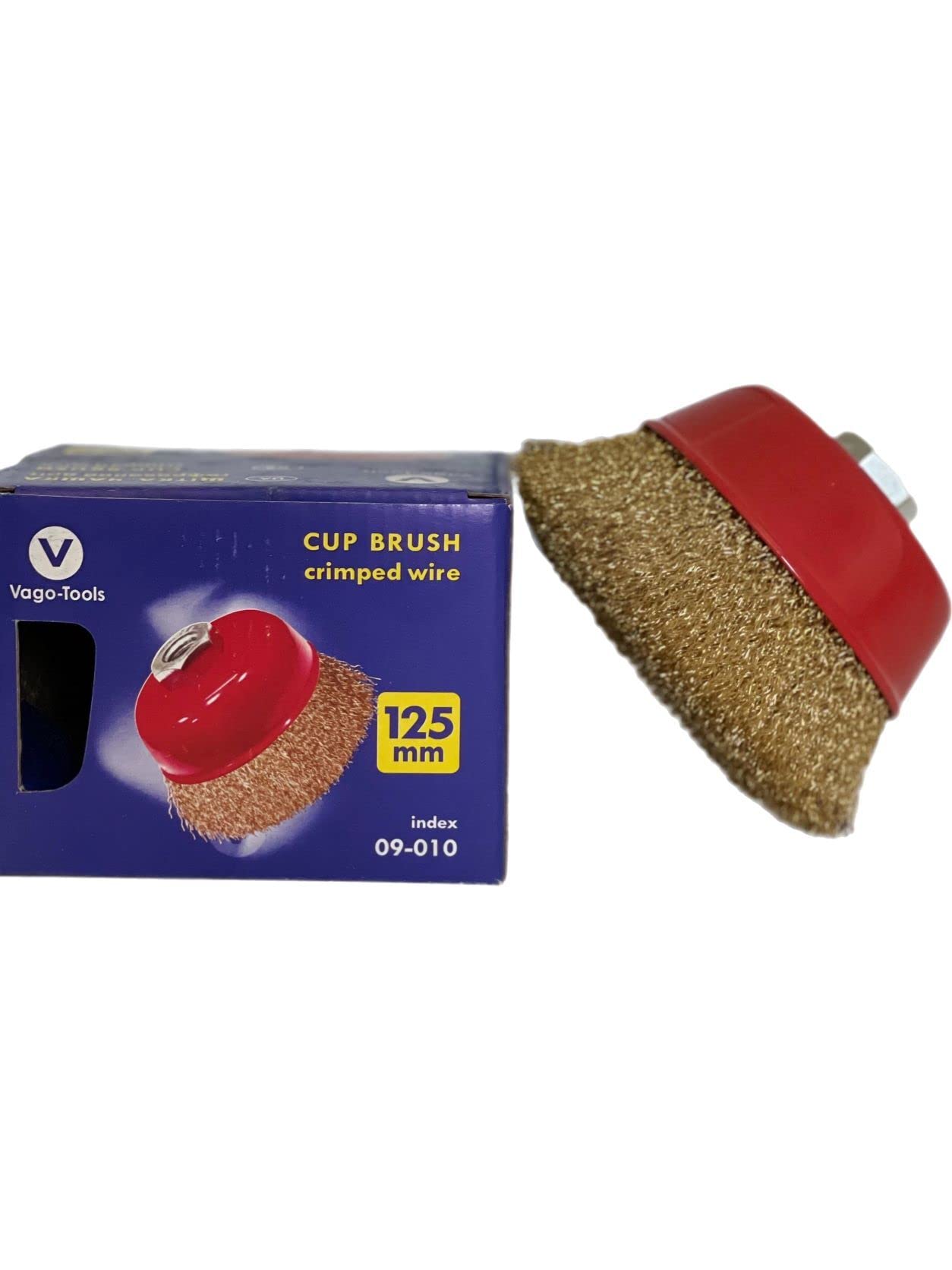 VaGo 12 spazzole a tazza da 125 mm ondulate per smerigliatrice angolare e flessibile