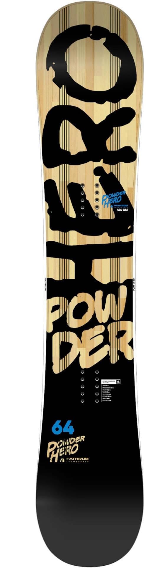Powder Hero PATHRON Snowboard 160 Mid-Wide Mixte Adulte Pathron 160 Mid-Wide Adulte Mixte