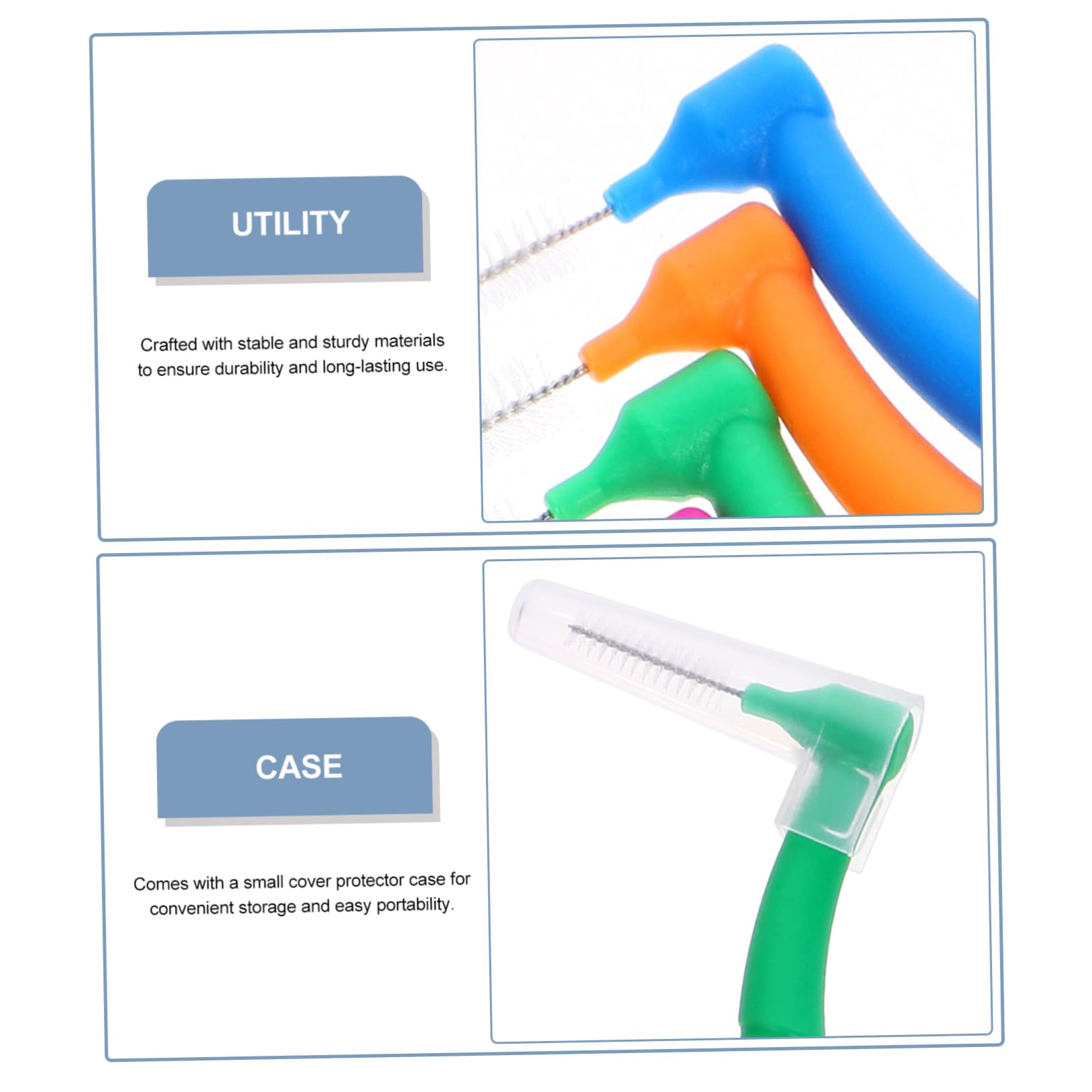 minkissy 250 Pz spazzolino care Spazzolino per spazi interdentali spazzolino da denti spazzolino per la pulizia dei denti strumenti dentali plastica