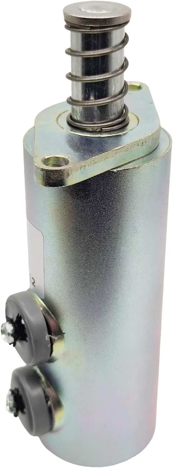 12V Engine Fuel Shutoff Solenoid 6N9988 6N-9988 Compatible with Caterpillar 3208 3412 Vibratory Compactor CS-553 CS-551 CP-553 CB-614 Cold Planer PR-1000C PR-1000 Forest FB221 Pull Diesel