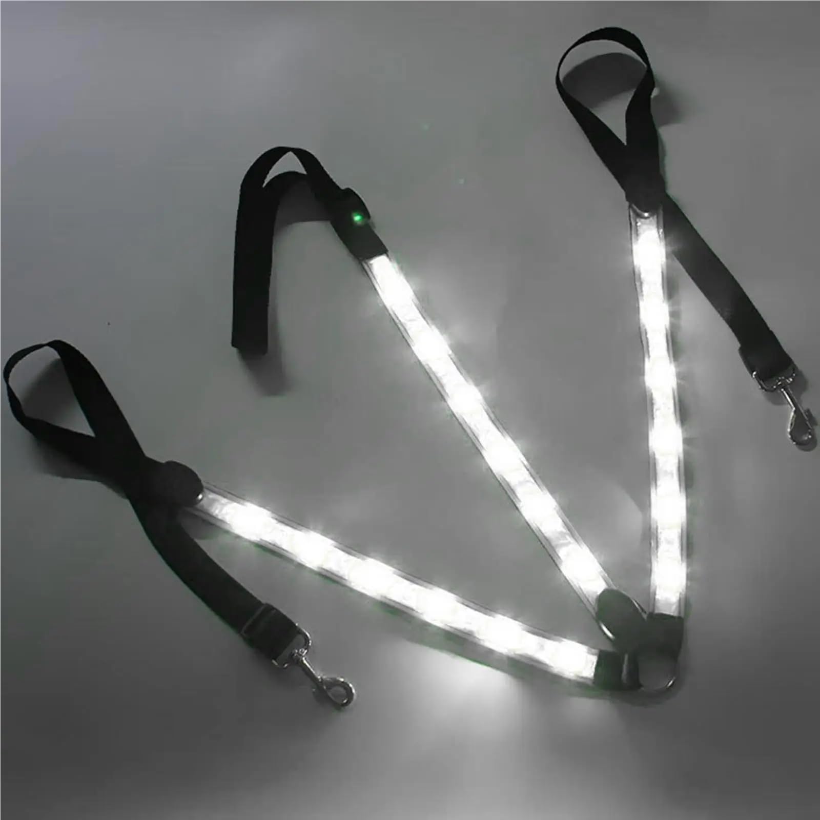 LED Brustgeschirr für Pferde - Einstellbare Ausrüstung mit Power-Lichtstreifen (Blau)