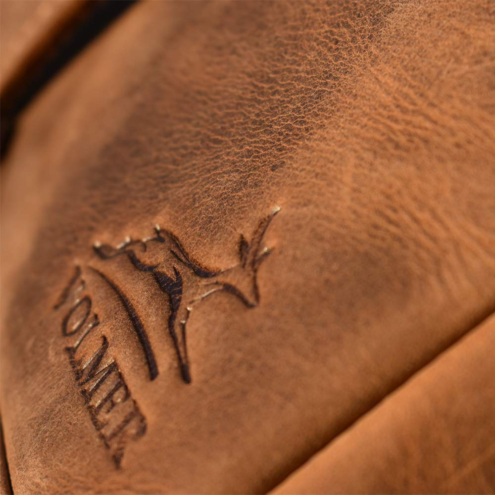 Fa.Volmer ® Borsa a tracolla piccola in pelle per uomo e donna | Borsa a tracolla in pelle di bufalo/nappa di alta qualità | marrone o nero | Modelli Stanford e Princeton